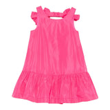 Simonetta Abito Giromanica Tinta Unita con Fiocchi per Bambina SW1A52 FUXIA SIMONETTA 