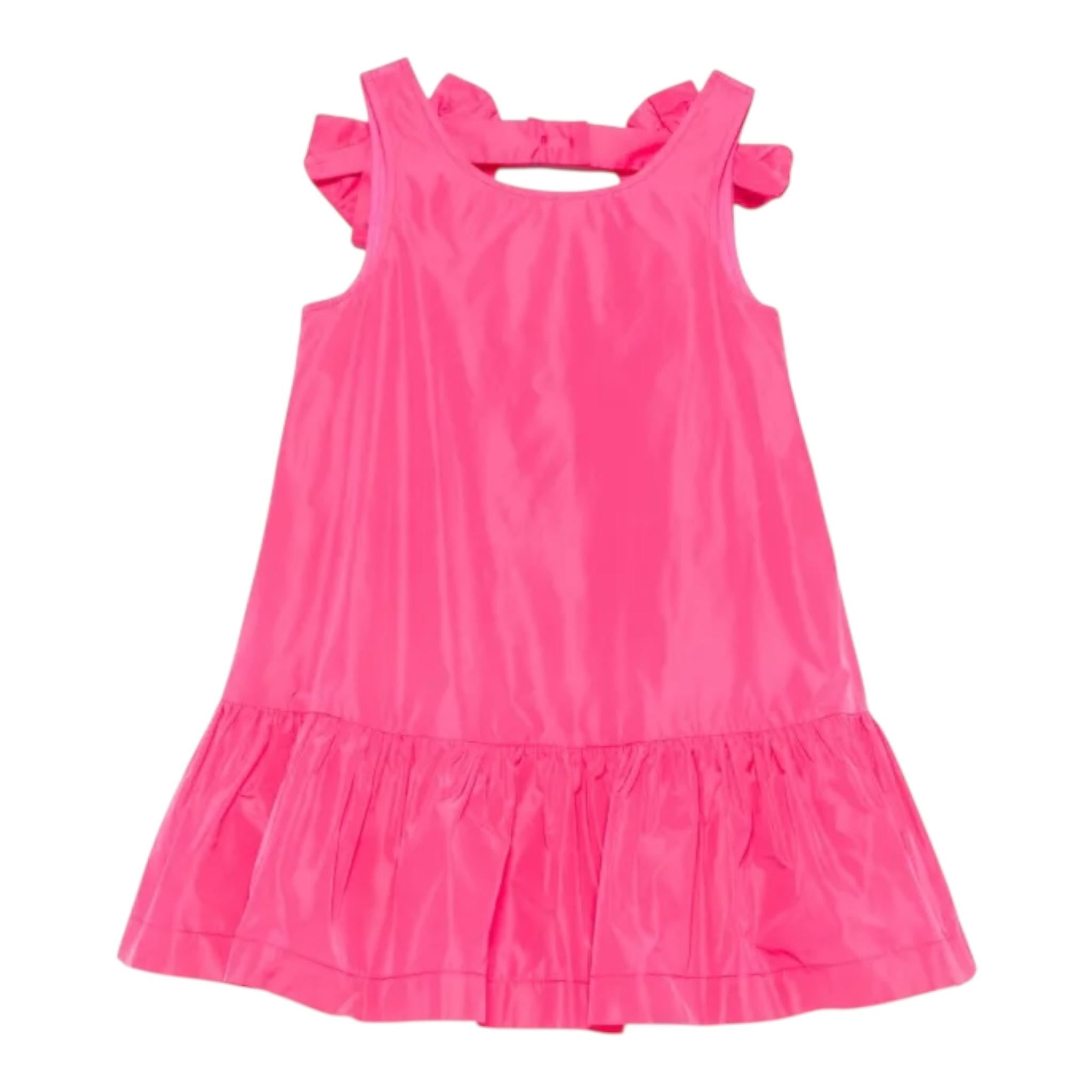 Simonetta Abito Giromanica Tinta Unita con Fiocchi per Bambina SW1A52 FUXIA SIMONETTA 