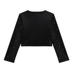 Guess Giubbino In Ecopelle Modello Crop con Zip per Bambina J4RL06WE8D0 NERO GUESS 