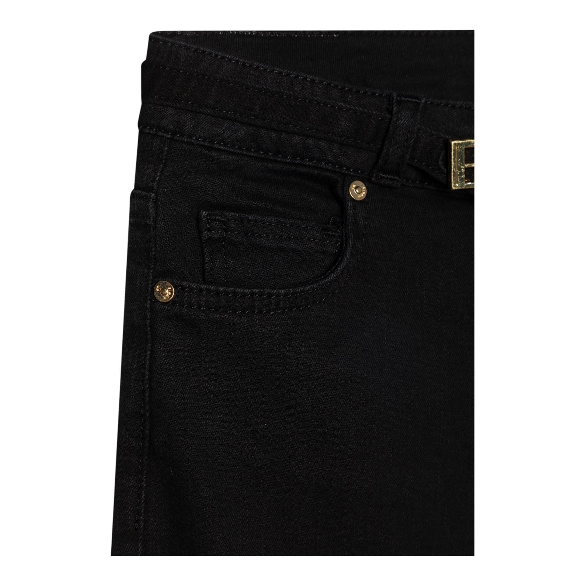 PINKO pantalone tinta unita con girovita regolabile Nero per Bambina F4PIJGDP001 NERO PINKO 