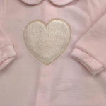 LALALU' tutina manica lunga tinta unita in ciniglia Rosa per Neonata TCL8NX ROSA LALALU' 