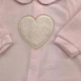 LALALU' tutina manica lunga tinta unita in ciniglia Rosa per Neonata TCL8NX ROSA LALALU' 