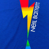 Neil Barrett T-Shirt tinta unita con Stampa Cobalto per Bambino 0379 COBALTO NEIL BARRETT 