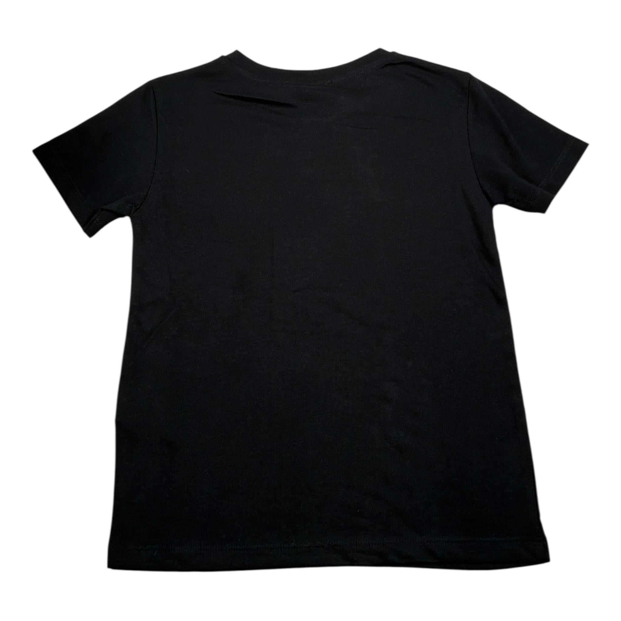 Please T-Shirt Girocollo tinta unita con Stampa Nero per Bambino MBC6030B72 NERO PLEASE 
