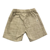 Petit Indi Bermuda Tnta Unita Con Elastico In Vita Beige Per Neonato