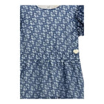 Guess Abito Tinta Unita Logato per Bambina K5RK13WA2T0 BLU GUESS 