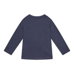 GUESS shirt girocollo tinta unita ocn logo Blu per Neonato N4YI36K8HM4NX BLU GUESS 