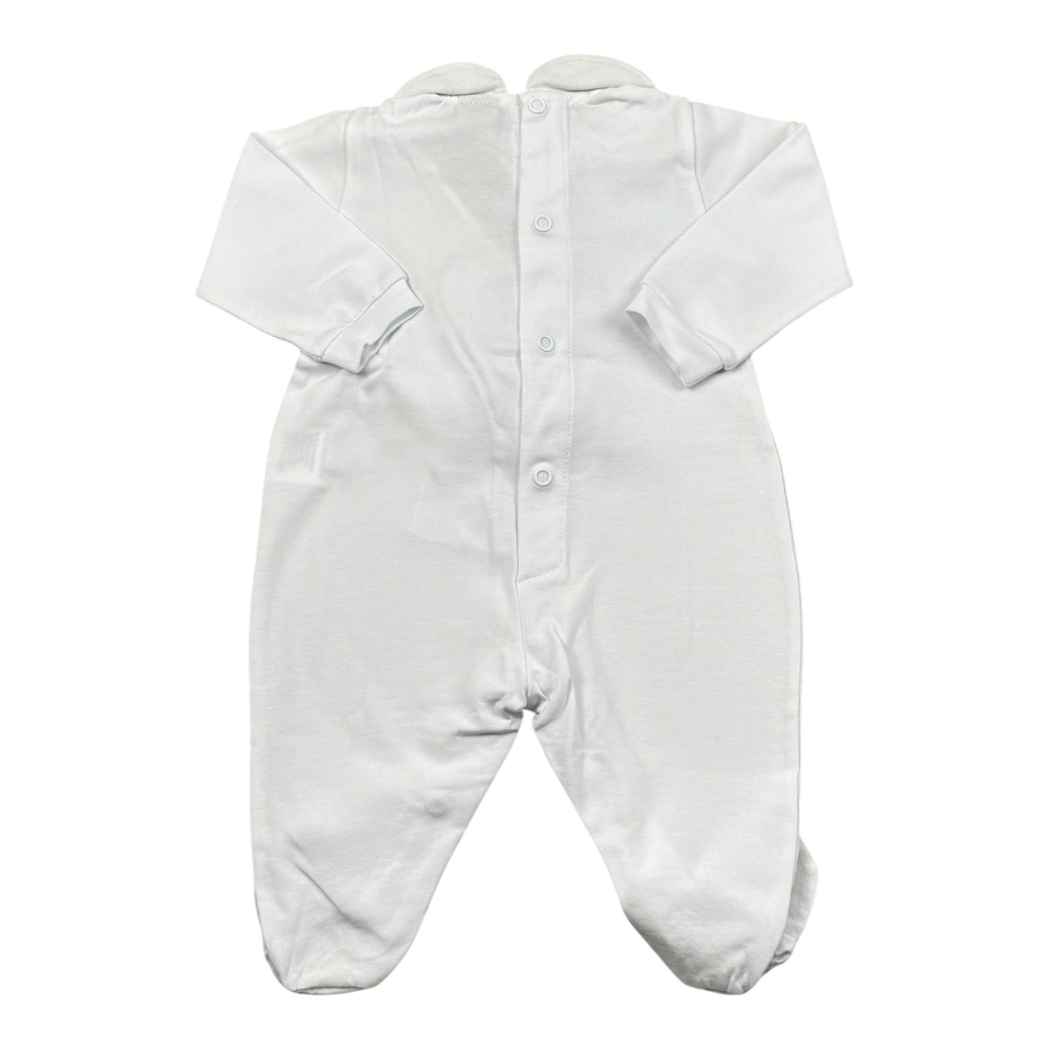 Marlu' Tutina Tinta Unita con Applicazioni per Neonata EP2914 BIANCO MARLU' 