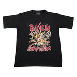 JOHN RICHMOND t-shirt girocollo tinta unita con stampa in contrasto Nero per Bambino RGA25063TS NERO JOHN RICHMOND 