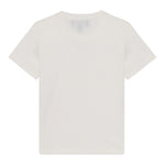 Emporio Armani T-Shirt Girocollo Tinta Unita con Stemma Logo per Bambino EB000421 BIANCO EMPORIO ARMANI 