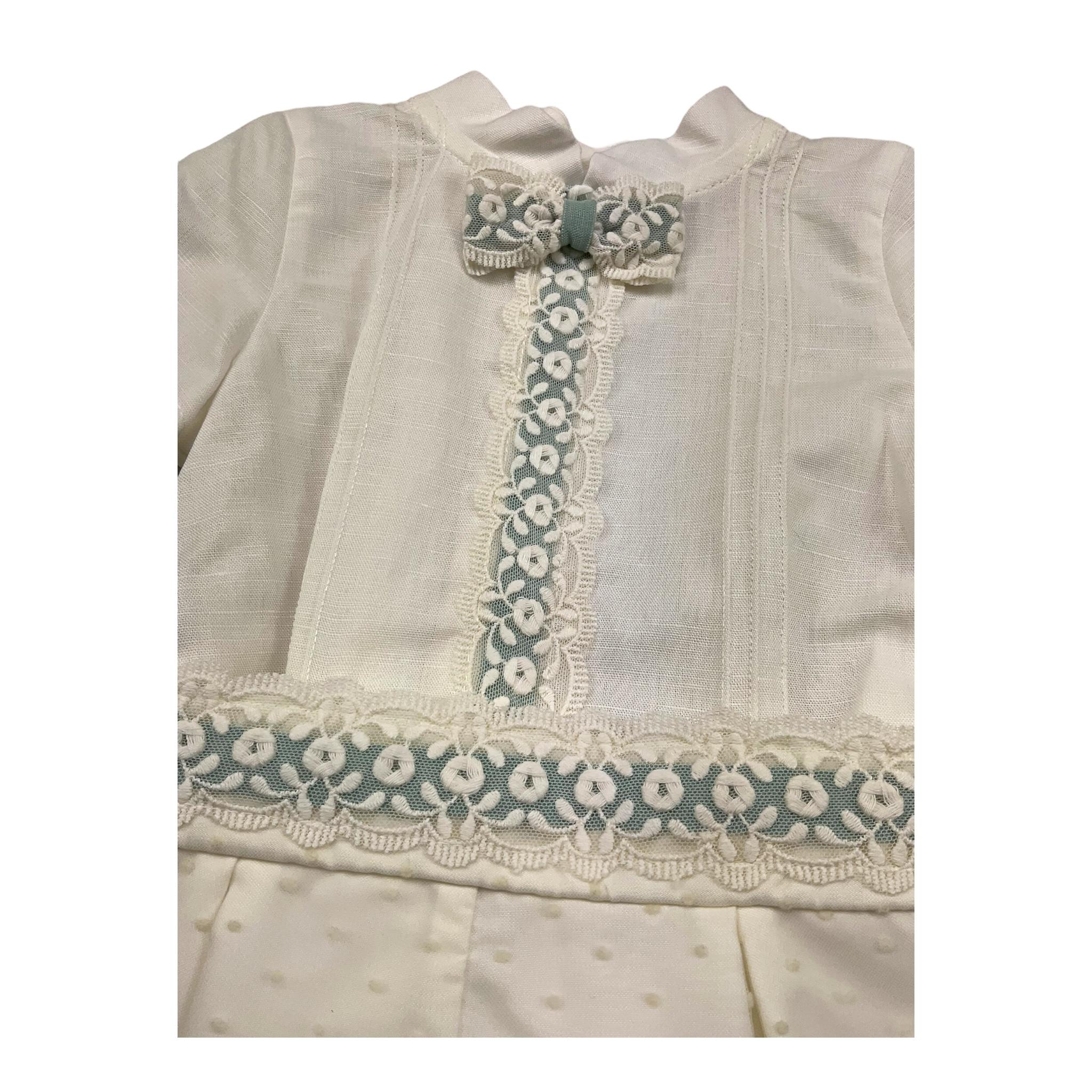 Pontoporponto Completo 2 Pezzi Camicia-Culotte per Neonato 6311 PANNA PONTOPORPONTO 