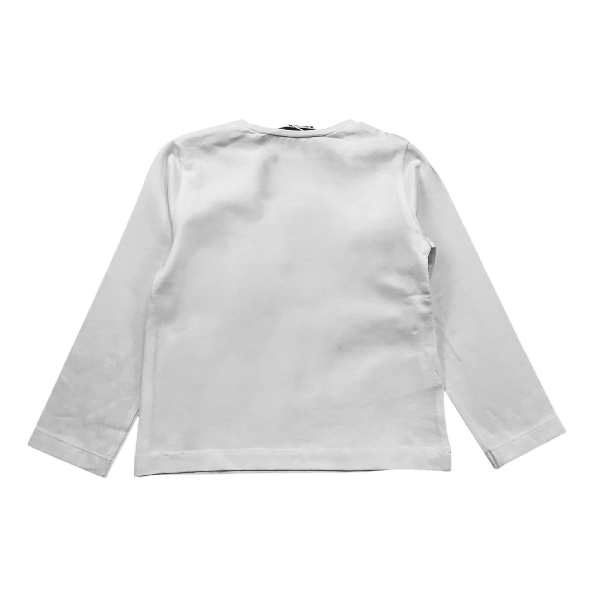 MAYORAL shirt girocollo tinta unita con stampa Bianco/verde per Neonato 4068XN BIANCO/VERDE MAYORAL 