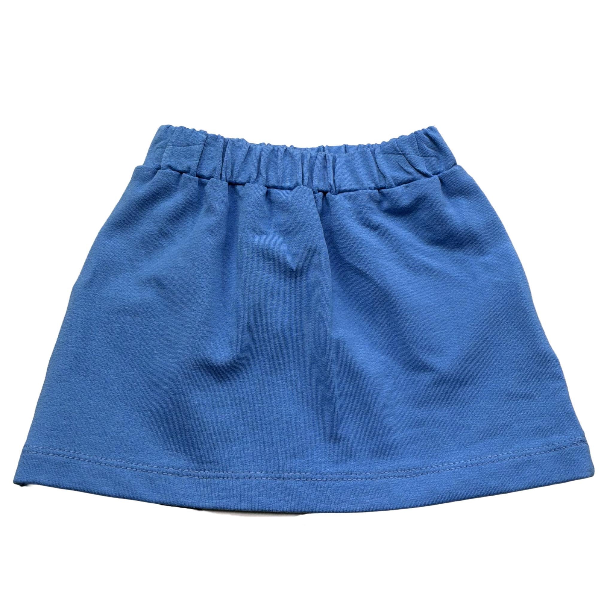 Trussardi Gonna Tinta Unita con Logo per Neonata TIP26129GO BLU TRUSSARDI 