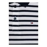 Tommy Hilfiger Polo Mezza Manica Fantasia A Righe per Bambino KB0KB09103 BIANCO/BLU TOMMY HILFIGER 