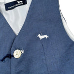 gilet tinta unita con logo JLK002 BLU HARMONT & BLAINE 
