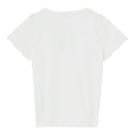 Liu Jo T-Shirt Girocollo Tinta Unita con Paillettes per Bambina GA5018 BIANCO LIU JO 