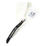 C.P. Company Giubbino Tinta Unita con Zip Bianco per Bambino
