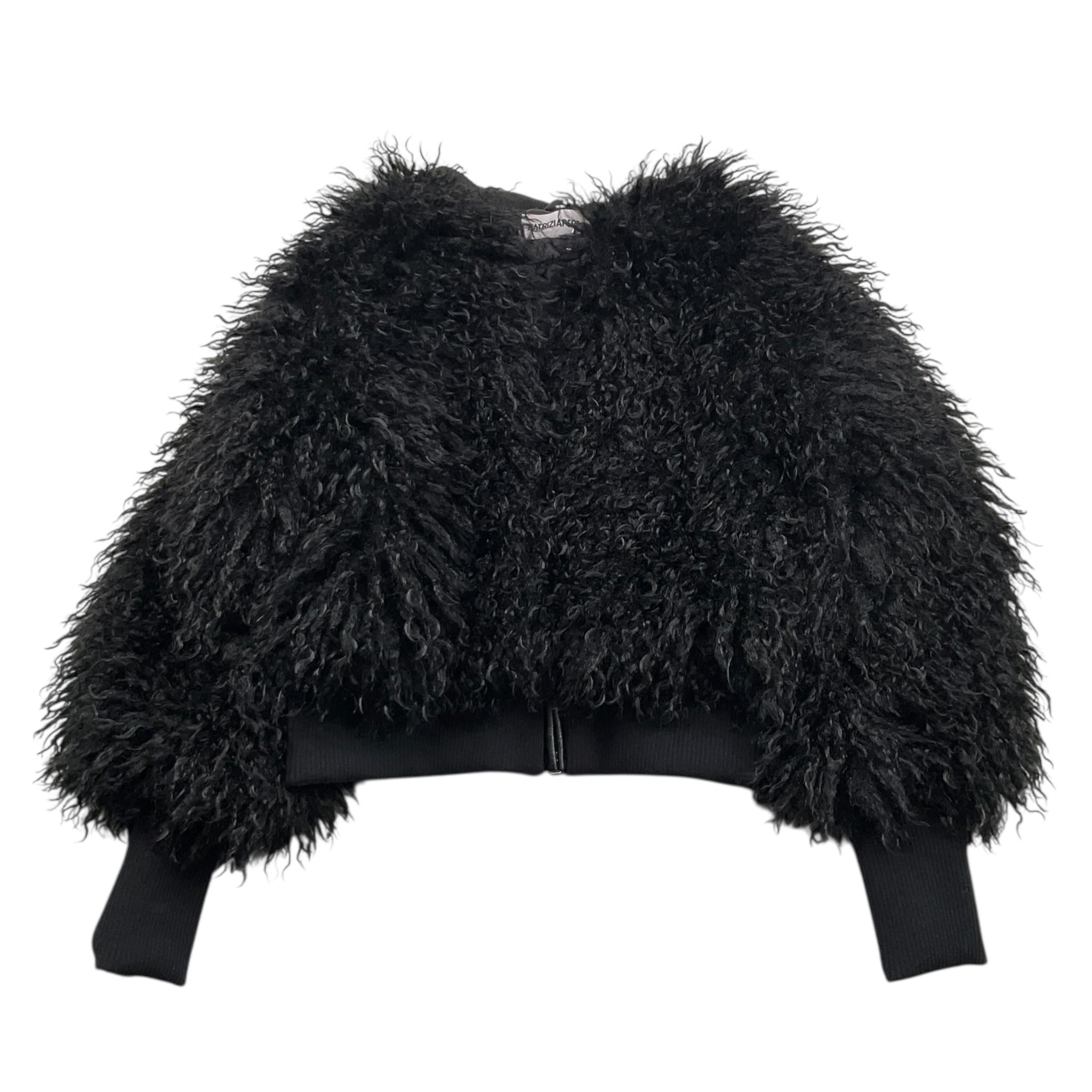 PATRIZIA PEPE pelliccia tinta unita con zip Nero per Bambina 7O0032 NERO PATRIZIA PEPE 