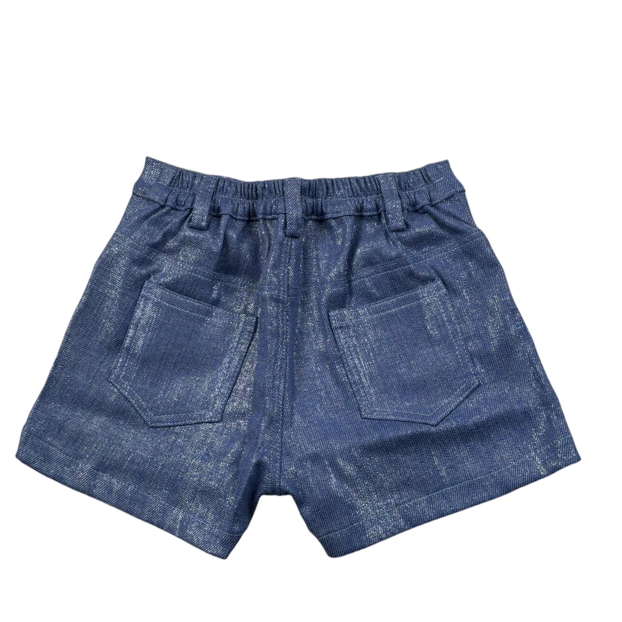 Miss Grant Short tinta unita con Elastico In Vita Blu per Bambina MG1310 BLU MISS GRANT 