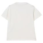 Elisabetta Franchi T-Shirt Girocollo Tinta Unita con Logo per Bambina EFTS231XX PANNA ELISABETTA FRANCHI 