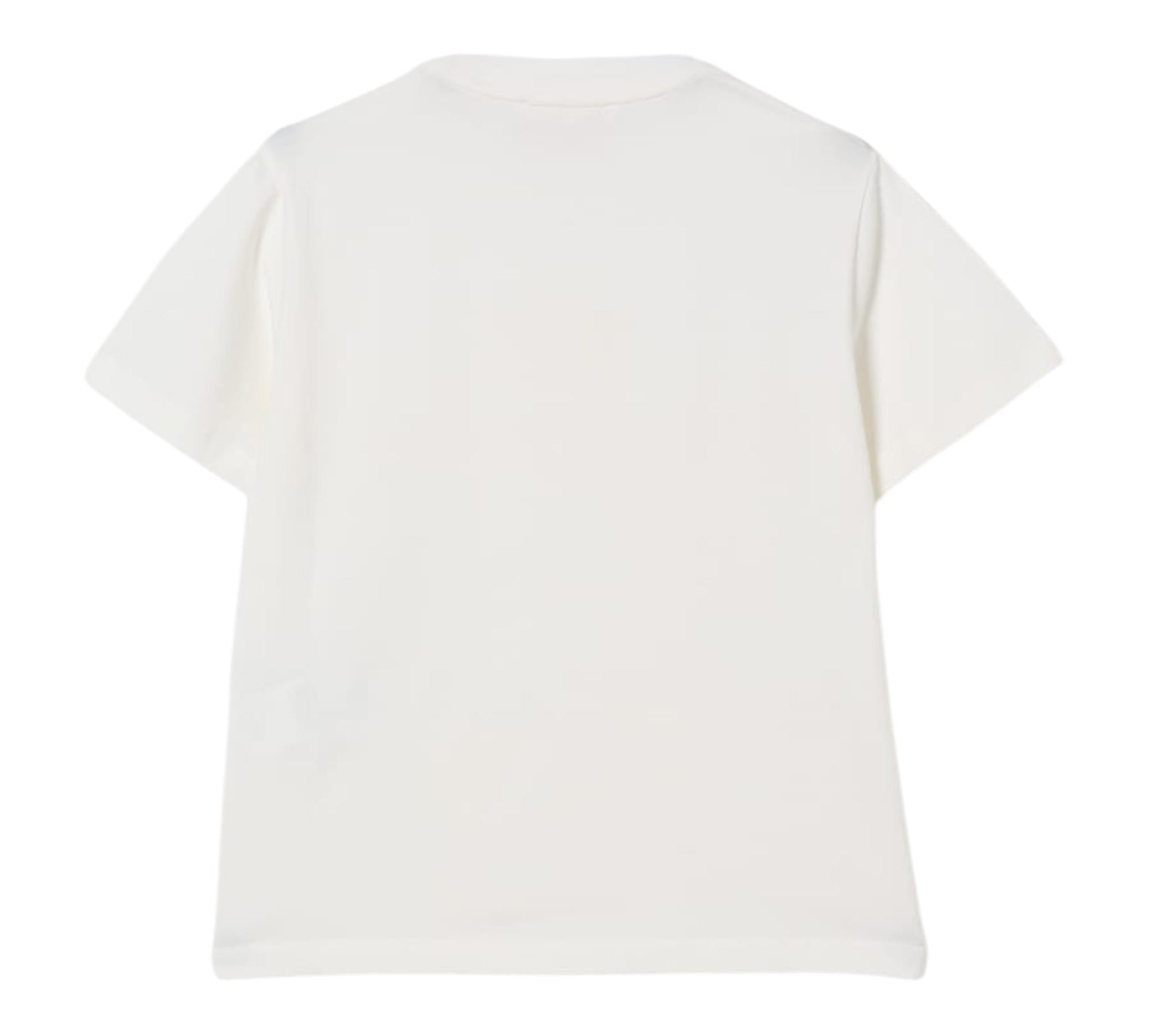 Elisabetta Franchi T-Shirt Girocollo Tinta Unita con Logo per Bambina EFTS231XX PANNA ELISABETTA FRANCHI 