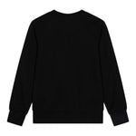 MOSCHINO felpa tinta unita gircollo con stampa Nero per Bambino H8F05R NERO MOSCHINO 