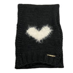 TWINSET sciarpa tinta unita con cuore Nero per Bambina 192GB4243 NERO TWINSET 