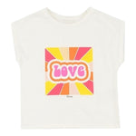 Dixie T-Shirt Tinta Unita Girocollo con Stampa per Bambina MBC7030G50 BIANCO DIXIE 