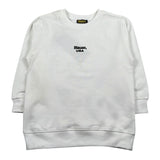 Blauer Felpa Chiusa Girocollo Tinta Unita con Stampa per Neonato 25SBLKF03551N BIANCO BLAUER 