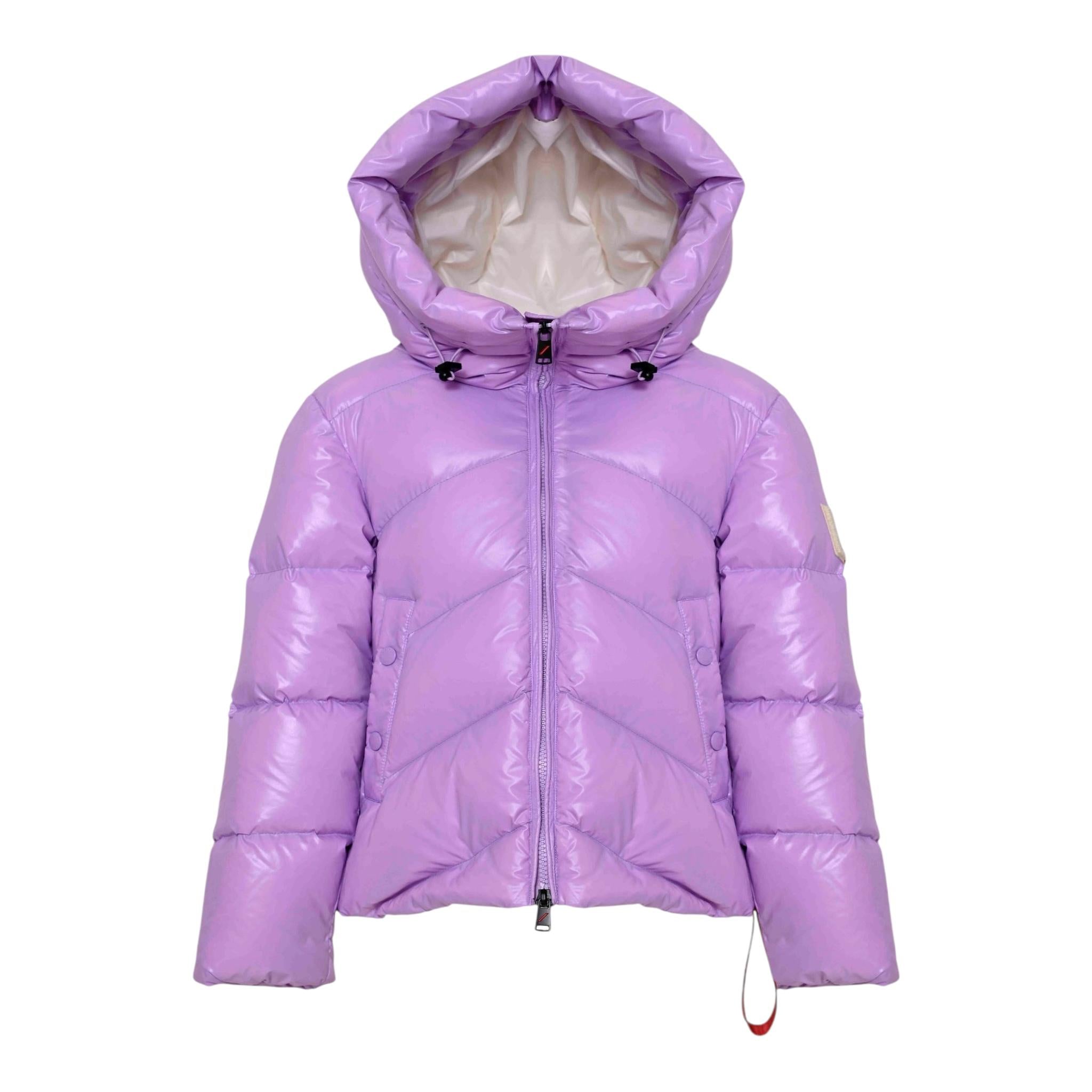 AFTER LABEL giubbino tinta unita con cappuccio Lilla per Bambina 3441O0005 LILLA AFTER LABEL 