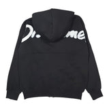 Disclaimer Felpa con Zip E Cappuccio Tinta Unita con Logo per Bambina 25EDK58510 NERO DISCLAIMER 