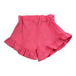 Piccola Ludo Short Tinta Unita con Fantasia A Quadri per Bambina BS10WB063J FRAGOLA PICCOLA LUDO 