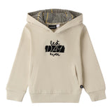SARABANDA felpa tinta unita con cappuccio e stampa Beige per Bambino 0A034X BEIGE SARABANDA 