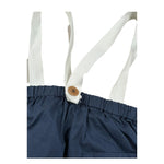 Zhoe & Tobiah Bermuda Tinta Unita con Bretelle per Neonato CKL3B BLU ZHOE & TOBIAH 