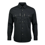 John Richmond Camicia Tinta Unita con Zip per Bambino RBP26009CA NERO JOHN RICHMOND 