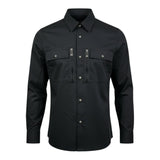 John Richmond Camicia Tinta Unita con Zip per Bambino RBP26009CA NERO JOHN RICHMOND 