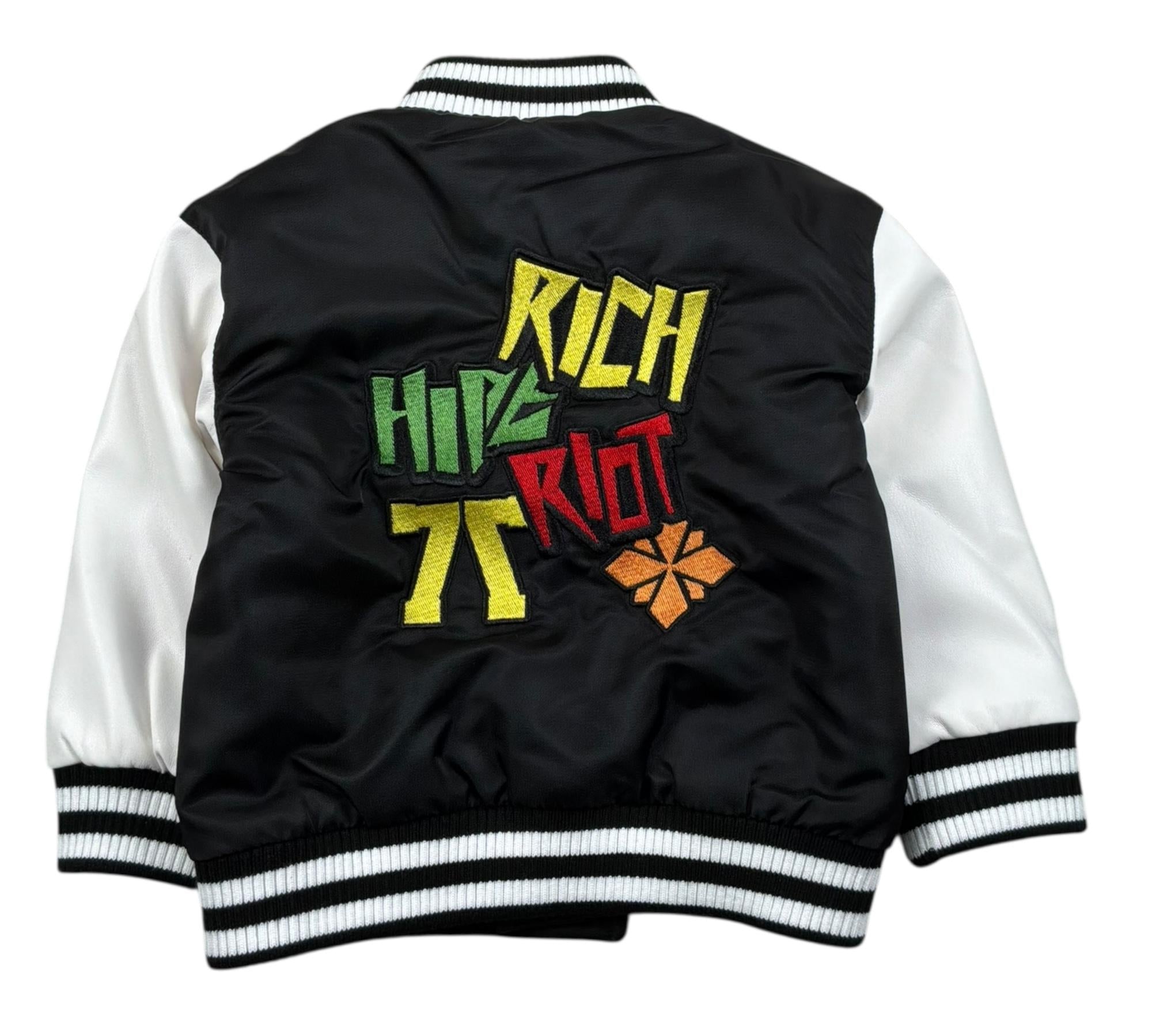 John Richmond Giubbino Tinta Unita con Maniche In Contrasto per Neonato RIP26115PI NERO JOHN RICHMOND 