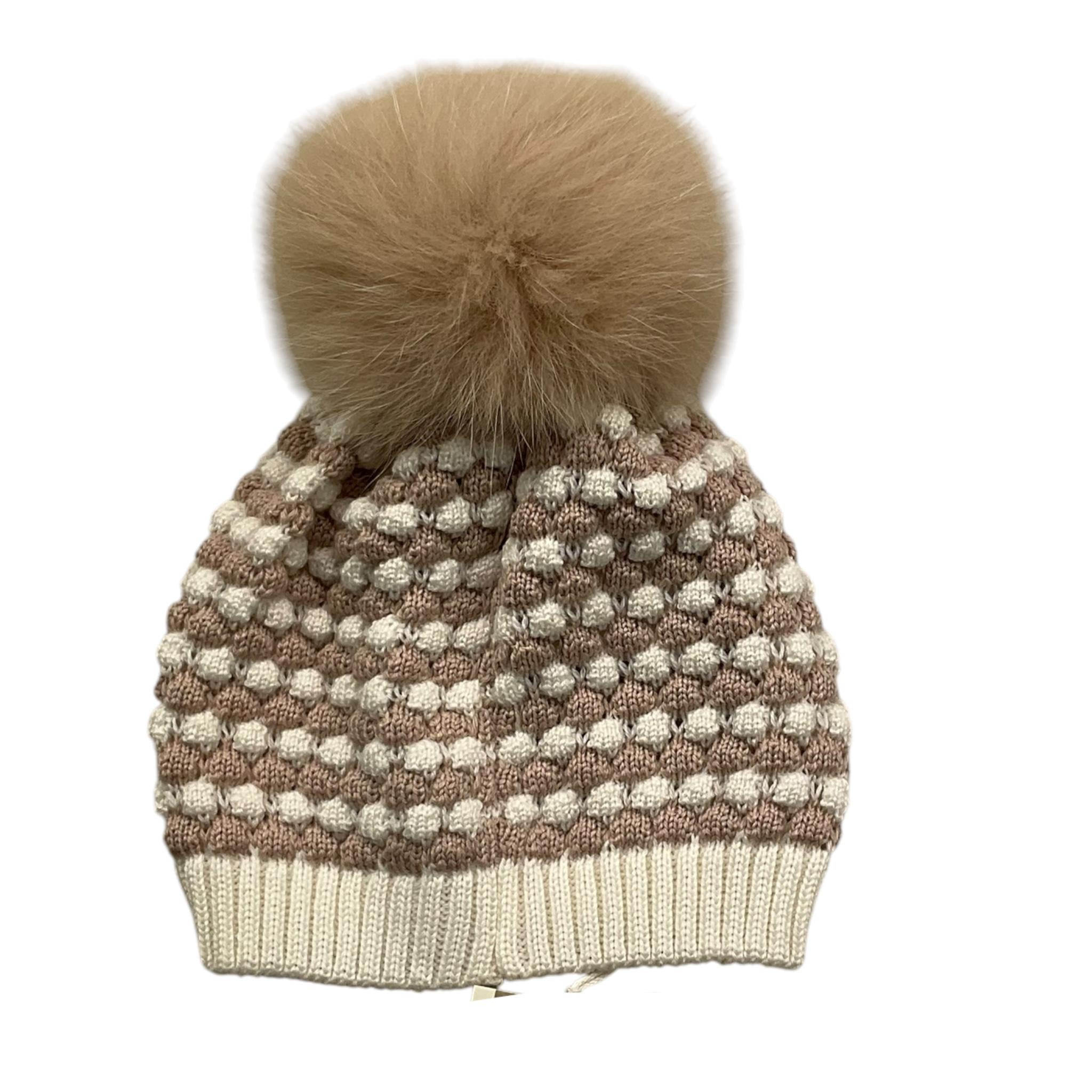 MARLU' cappello tinta unita con pon pon Bianco per Neonato IB5571 BIANCO MARLU' 