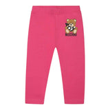 Moschino Leggins Tinta Unita con Logo per Neonata MFP032 FUXIA MOSCHINO 