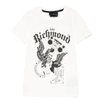 John Richmond T-Shirt Girocollo Tinta Unita con Stampa per Bambino RBP25058TS BIANCO JOHN RICHMOND 
