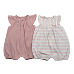 Mayoral Set 2 Pagliaccetti Bicolore per Neonata 1749X ROSA/PANNA MAYORAL 