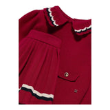 ABEL & LULA completo 2pz tinta unita maglia-gonna Bordeaux per Bambina 5548 BORDEAUX ABEL & LULA 