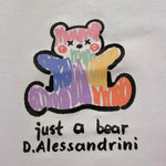 Daniele Alessandrini T-Shirt Girocollo Tinta Unita con Stampa per Neonato 1296M00261N BIANCO DANIELE ALESSANDRINI 