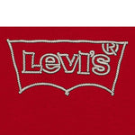 LEVI'S felpa chiusa con cappuccio tinta unita con stampa logo Rosso per Bambino 9EL533X ROSSO LEVI'S 
