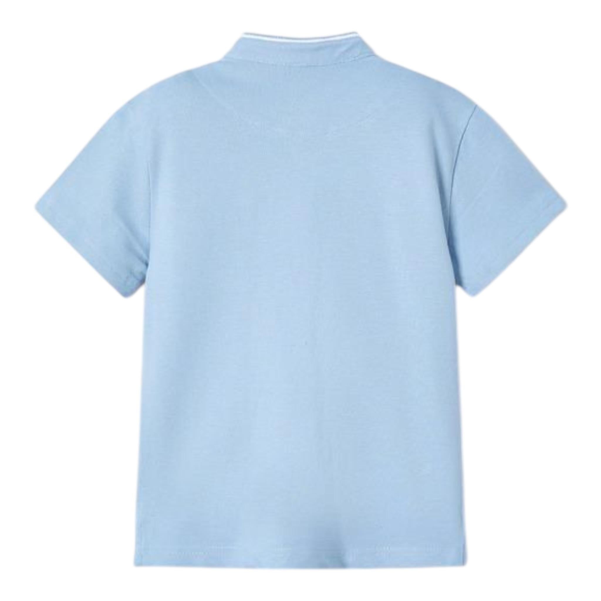 Mayoral Polo Mezza Manica con Taschino per Bambino 3102 AZZURRO MAYORAL 