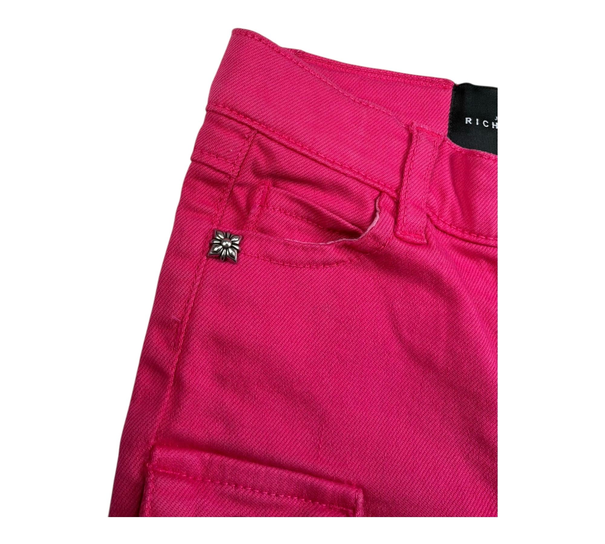 John Richmond Jeans Tinta Unita con Girovita Regolabile per Neonata RIP26088PA FUXIA JOHN RICHMOND 