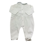 Ninnaoh Tutina Tinta Unita Traforata per Neonata E2136T BIANCO NINNAOH 