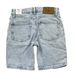 Calvin Klein Bermuda In Denim Tinta Unita con Girovita Regolabile per Bambino IB0IB02432 AZZURRO CALVIN KLEIN 