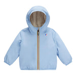 K-WAY giubbino tinta unita con cappuccio in contrasto Azzurro per Neonato K61157W AZZURRO K-WAY 