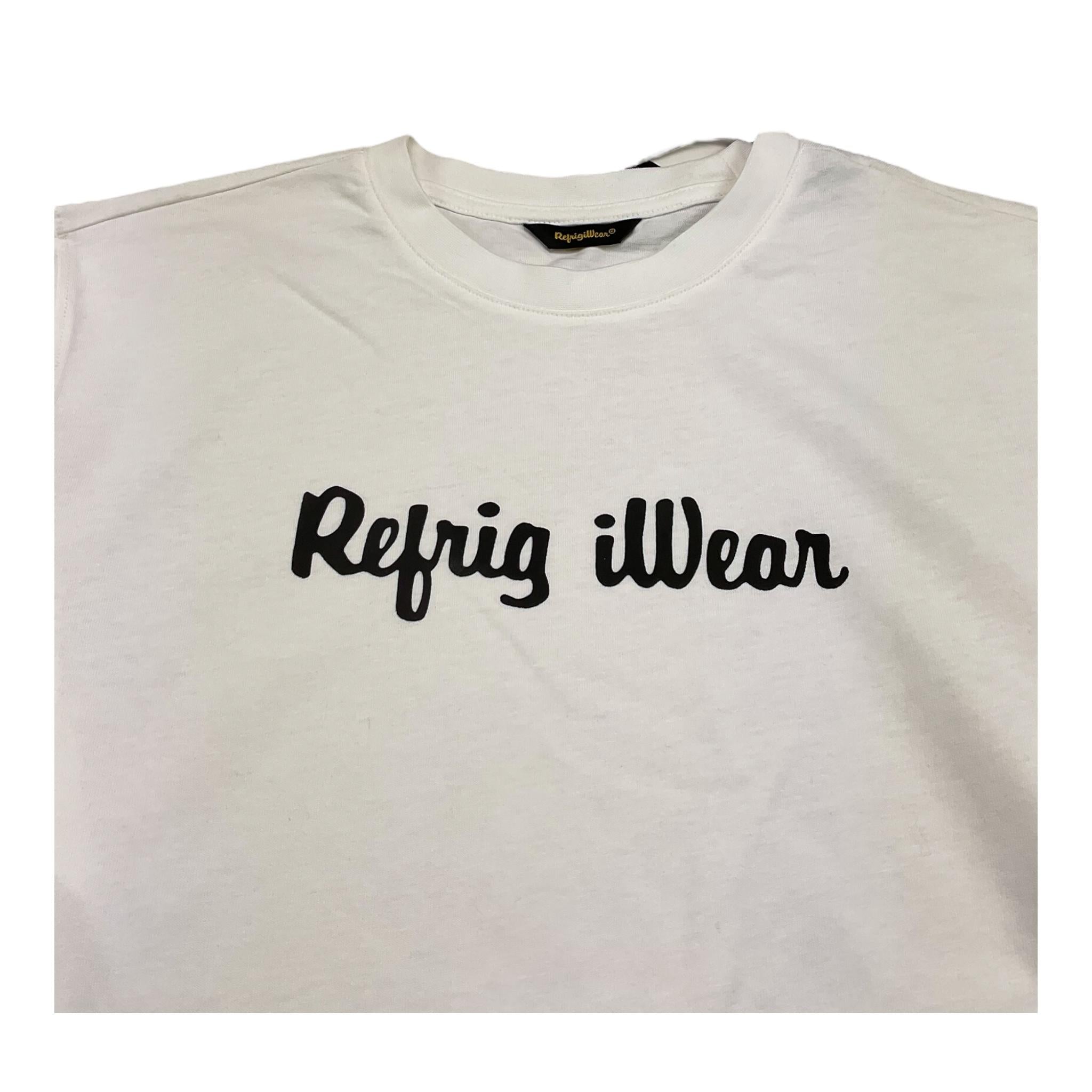 REFRIGIWEAR shirt girocollo tinta unita con logo Bianco per Bambino TW782 BIANCO REFRIGIWEAR 